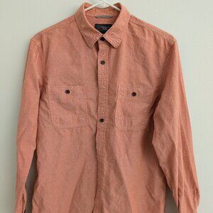 Wallin & Bros. Men's Chambray Button Down Shirt Size Medium